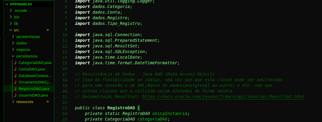 Código DAO 1
